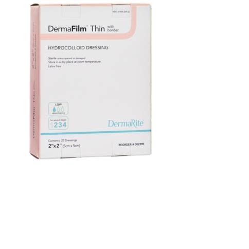 HYDROCOLLOID DERMAFILM THIN2X2
