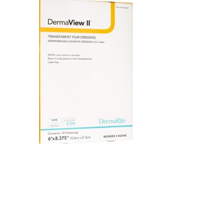 TRANSPARENT FILM DRSG 6X8.375