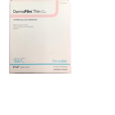 HYDROCOLLOID DERMAFILM THIN6X6