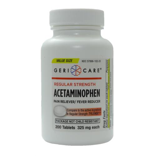 ACETAMINOPHEN TAB 325MG 200/BT