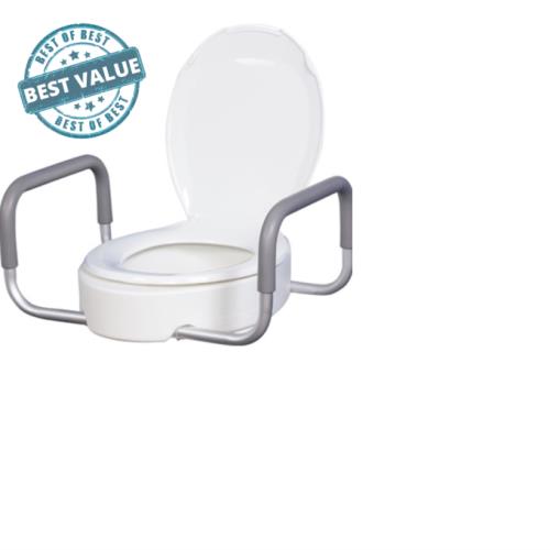 TOILET SEAT RAISED,REMOVE ARMS