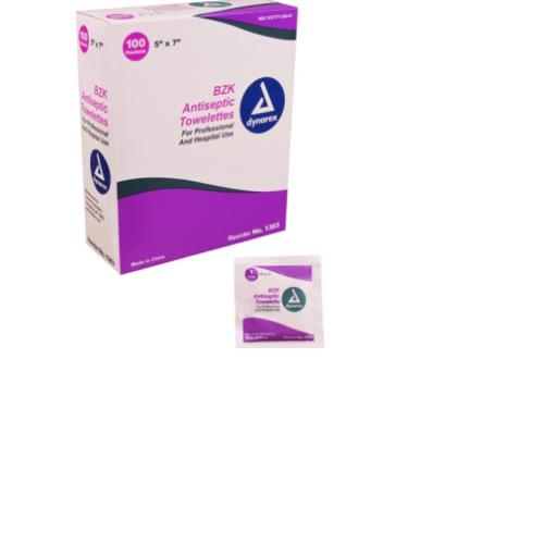 WIPES ANTISEPTIC BZK 100/BOX