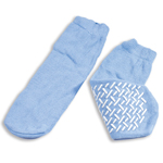SOCKS SLIPPER LGE SKY BLUE