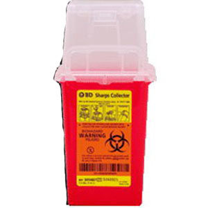 SHARPS COLLECTOR 1.5QT RED