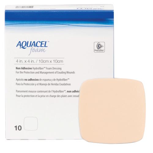 AQUACEL FOAM NON-ADH 4X4 10/BX