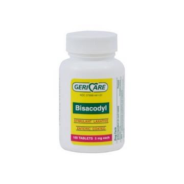 BISACODYL TABS 5MG 100/BTL