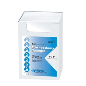 TRACH SPONGE 4 X 4 12PLY 50/BX