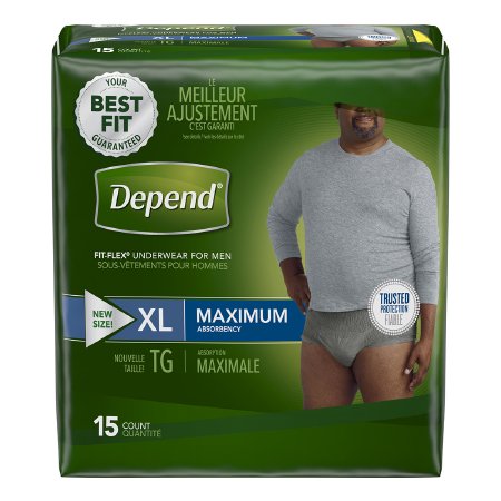 UNDERWEAR DEPEND MAX ABSOR XLG