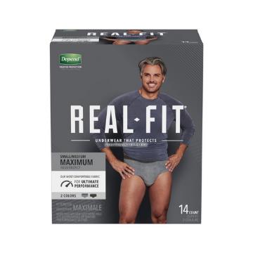 UNDERWEAR DEPEND REAL FIT MENS