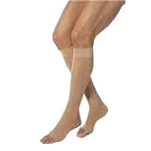 STOCKINGS KNEE LG REG WHITE