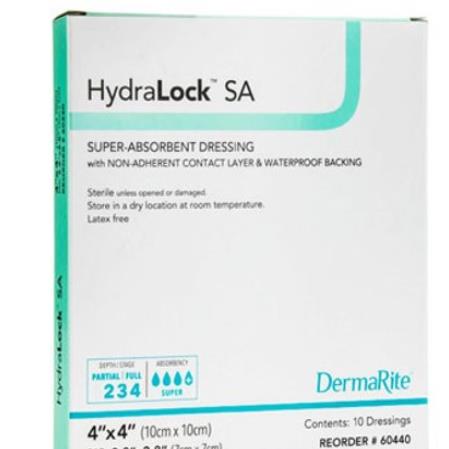 HYDRALOCK SA DRSG 4X4 10/BOX