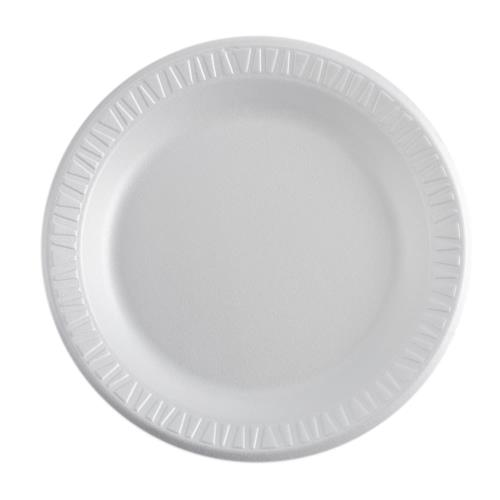 PLATE FOAM 6" WHITE NON-LAMIN