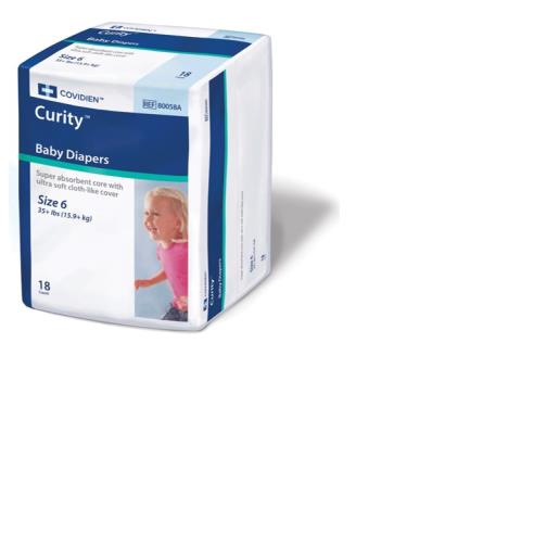 DIAPERS BABY SIZE 6 144/CASE