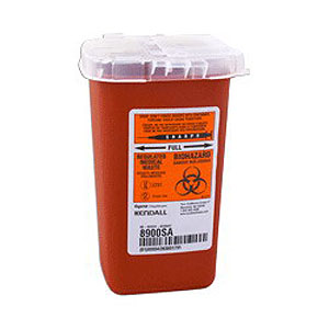 SHARPS CONTAINER 1 QT RED
