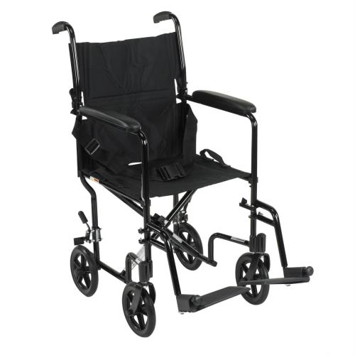 TRANSPORT CHAIR 19" BLACK