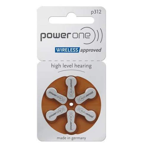 BATTERY HEARING AID P312 6/PK