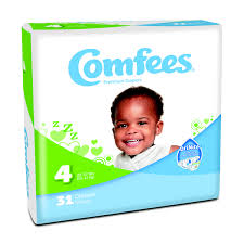 DIAPERS BABY COMFEES SZ 4