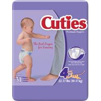 DIAPERS BABY CUTIES SZ 4 124/C
