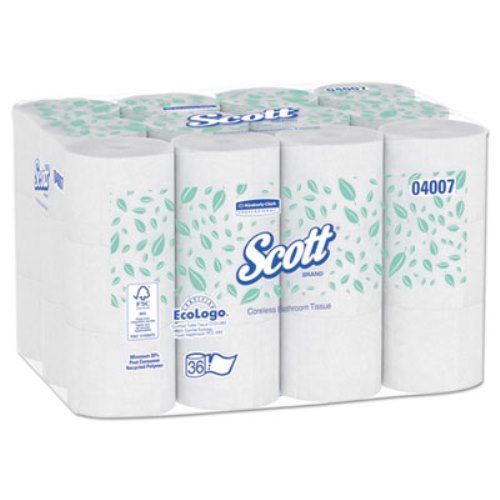 TOILET TISSUE CORELESS 2PLY