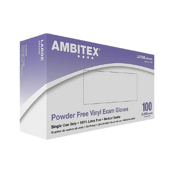 GLOVES VINYL PF EXAM LARGE