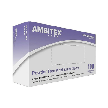 GLOVES VINYL PF EXAM MEDIUM