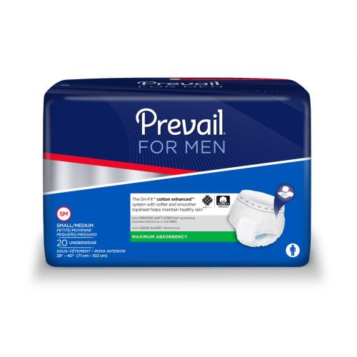 UNDERWEAR PREVAIL F/MEN SM/MED