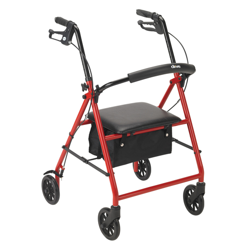 ROLLATOR W/ 6" WHEELS RED