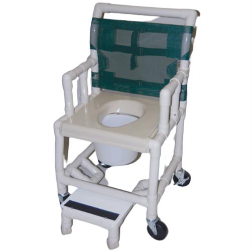 SHOWER COMMODE CHAIR PVC WITH