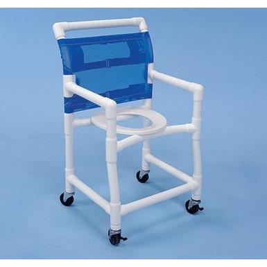 SHOWER COMMODE CHAIR PVC 18"