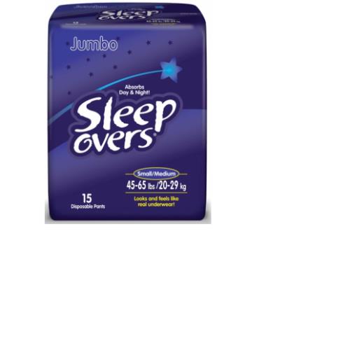 SLEEPOVERS YOUTH SM/MED 60/CS