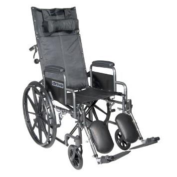 WHEELCHAIR 20" RECLINING VINYL