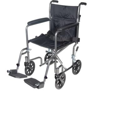 TRANSPORT CHAIR 19", STEEL