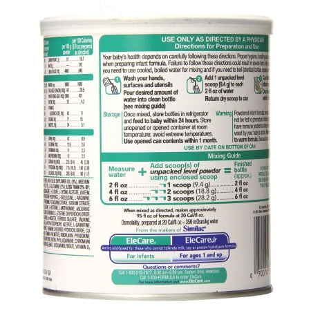 ELECARE UNFLAV PWD 14.1OZ CANS
