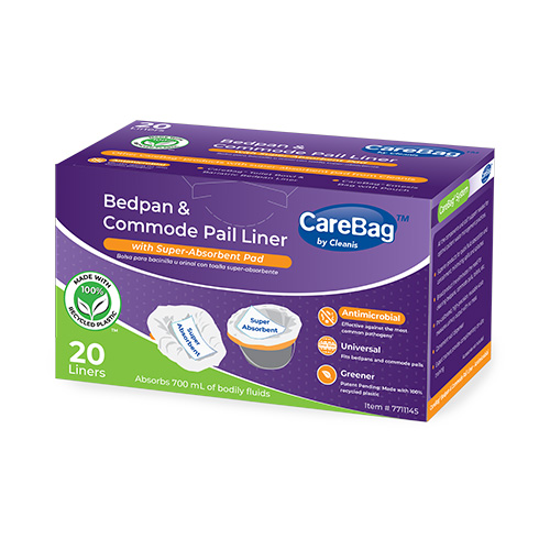 COMMODE/BEDPAN LINER, CAREBAG