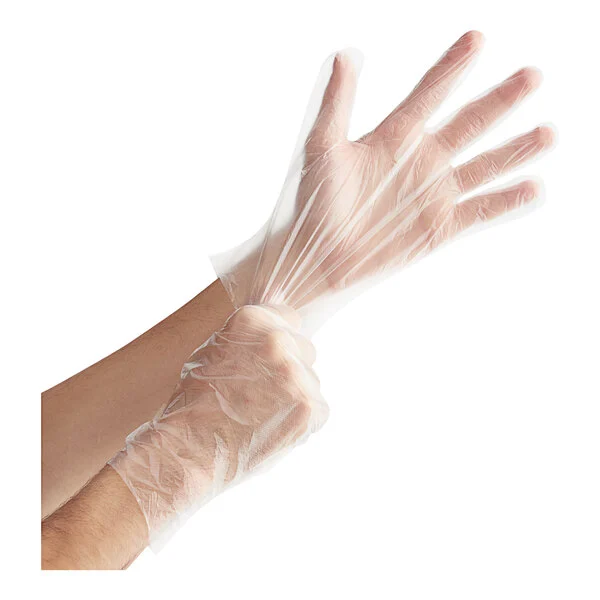 GLOVES POLY PF CLEAR 500/BX